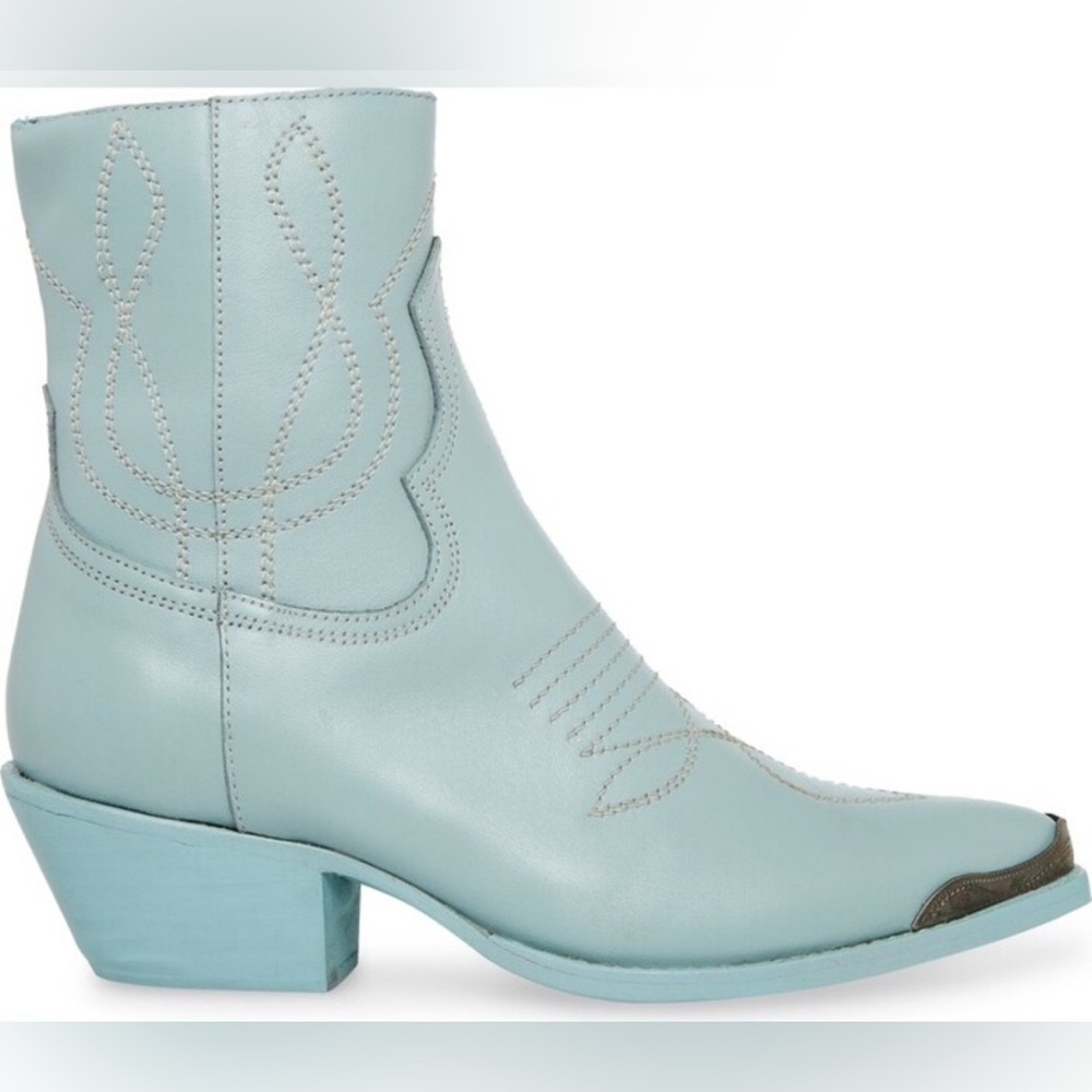 Powder blue Steve Madden booties